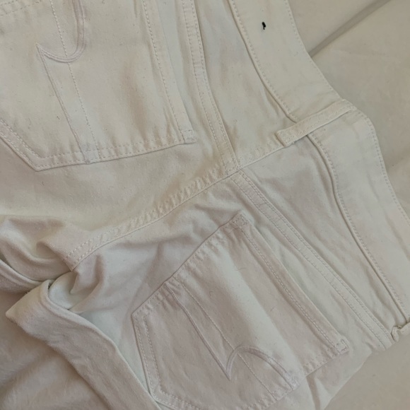 COPY - white denim shorts - Picture 2 of 4